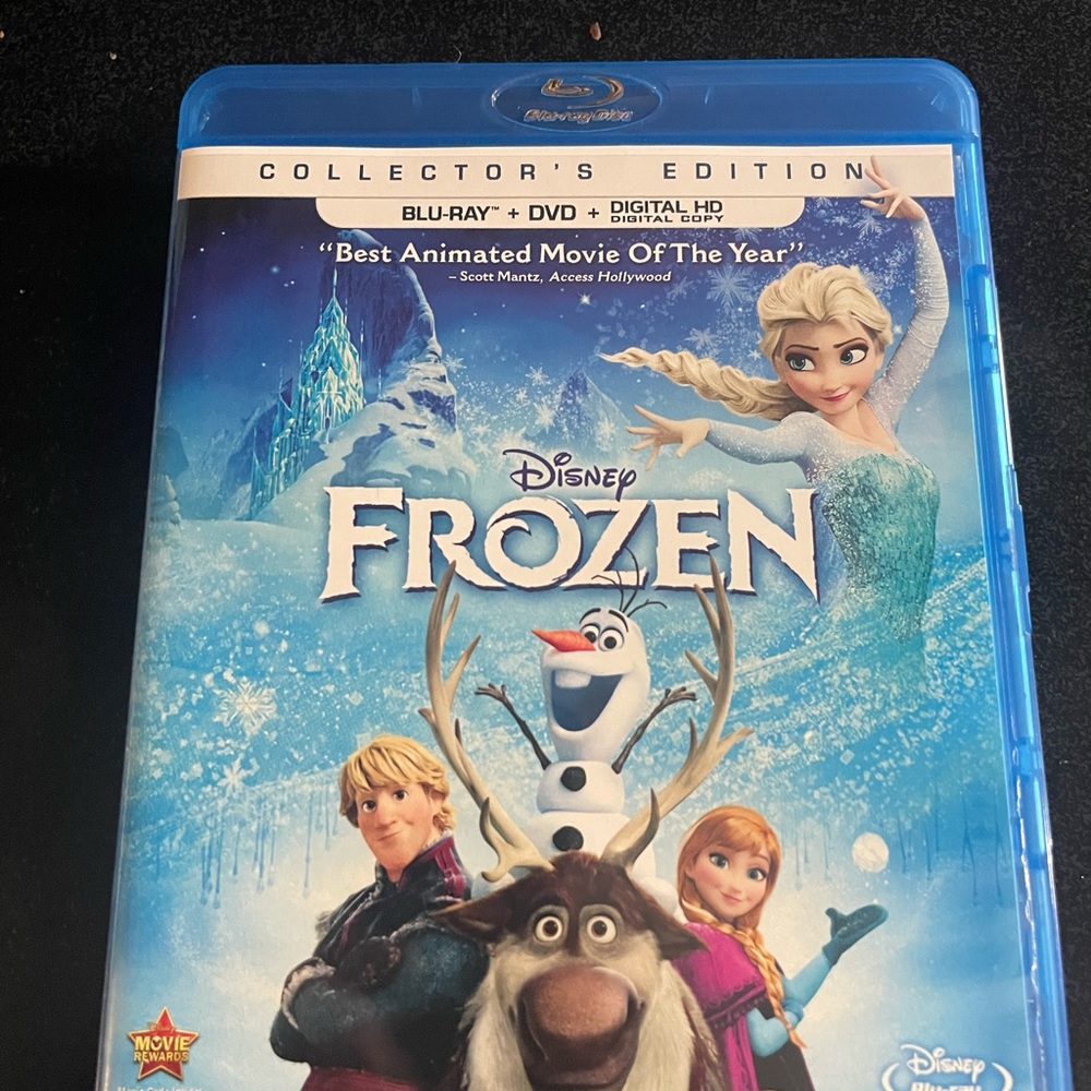 Disney Frozen Blu-ray + DVD Combo Pack — Blue and White Artwork